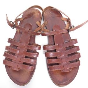 Coconuts by Matisse brown leather sandals flats 8